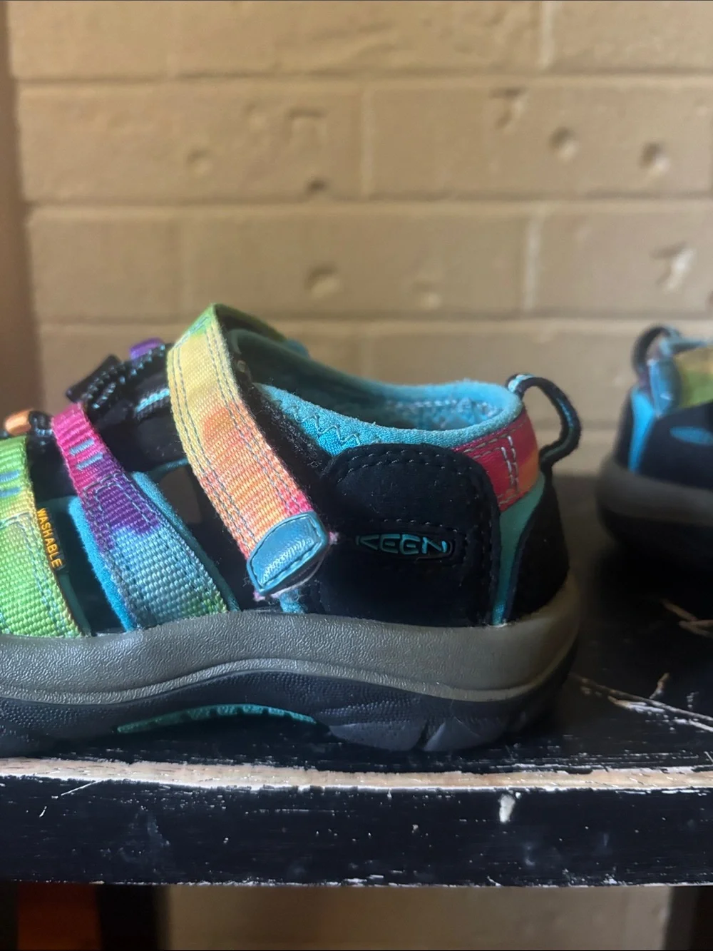 Kids Rainbow Strap Keen Washable Sandals